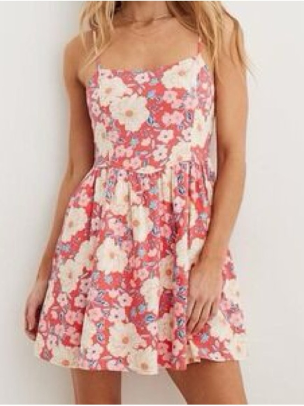 Aerie Love Of Linen Linen Blend Short Dress